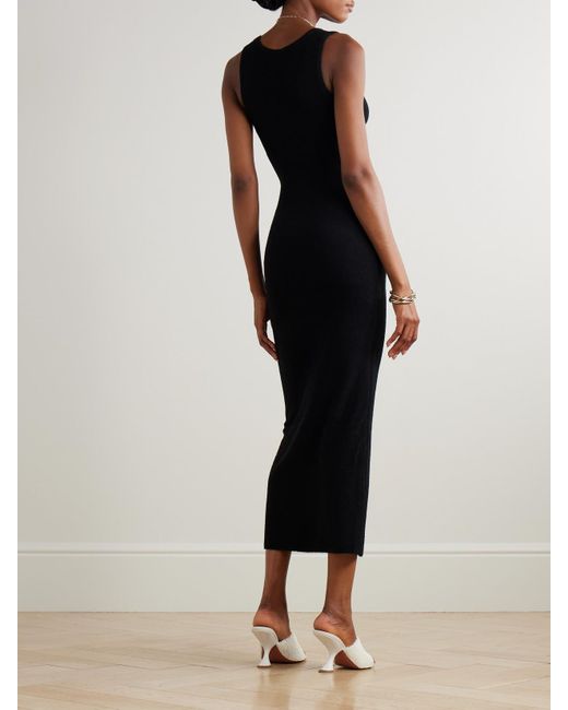 Sir Black Chiara Maxikleid Aus Bouclé Aus Einer Baumwollmischung