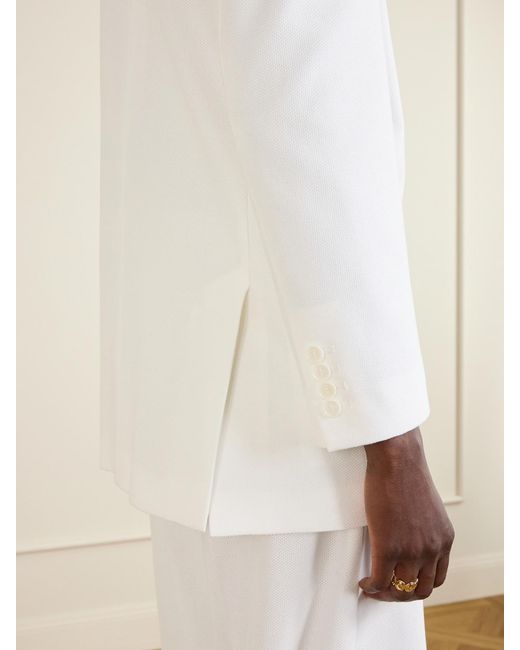 Max Mara White Cotton-Ponte Jacket