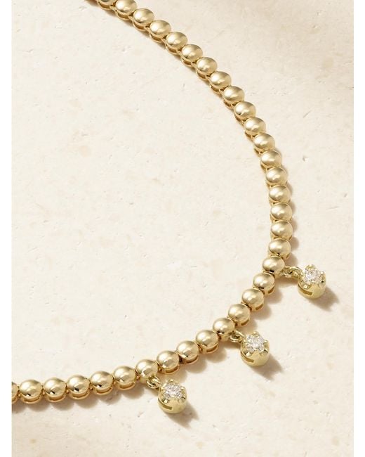 Jennifer Meyer Natural 18-Karat Diamond Necklace