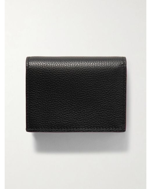 Gucci Black Marmont Petite Textured-Leather Wallet