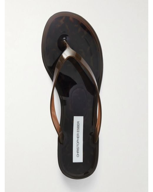 Christopher Esber Black Jo Pvc Flip Flops