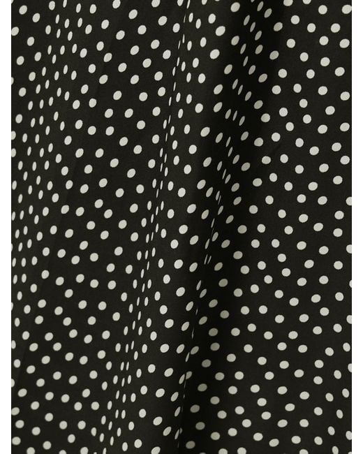 Doen Green Rosaria Midikleid Aus Einer Seidenmischung Mit Polka-Dots