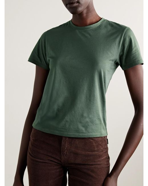 T-Shirt En Jersey De Coton Supima His Twp en coloris Green