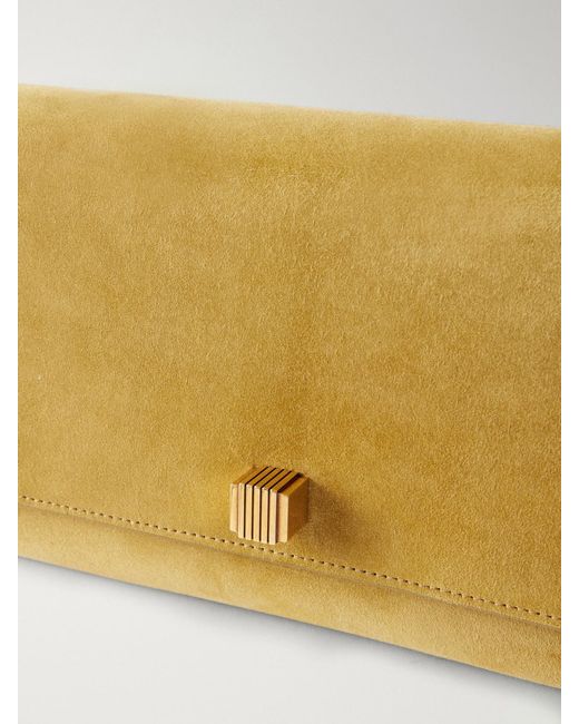 Khaite Natural Audrey Suede Clutch