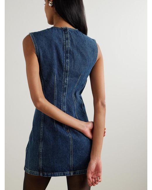Agolde Blue Barton Denim Mini Dress