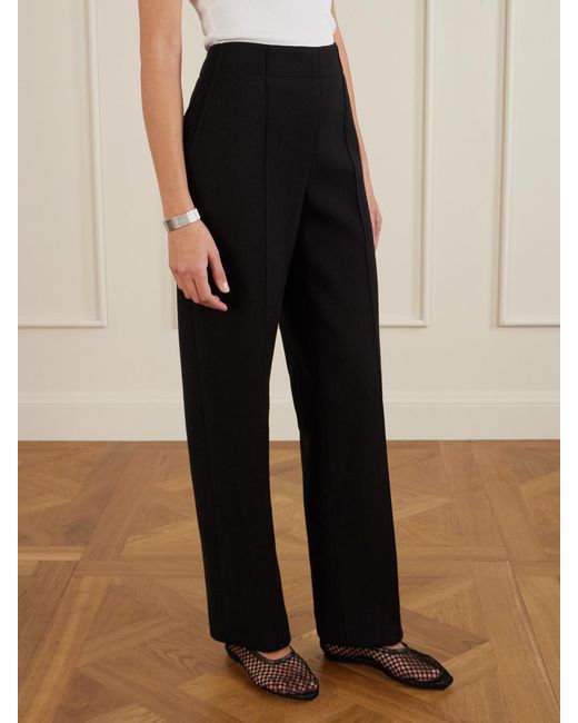 Proenza Schouler Black Zee Scuba Straight-Leg Pants