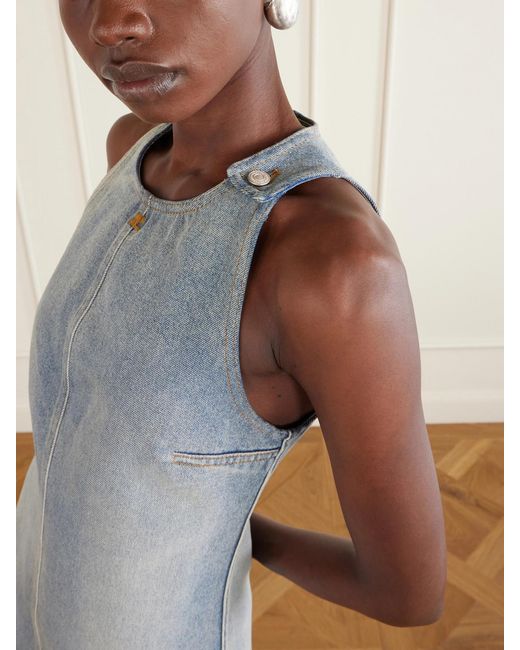 Courreges Blue Heritage Denim Mini Dress