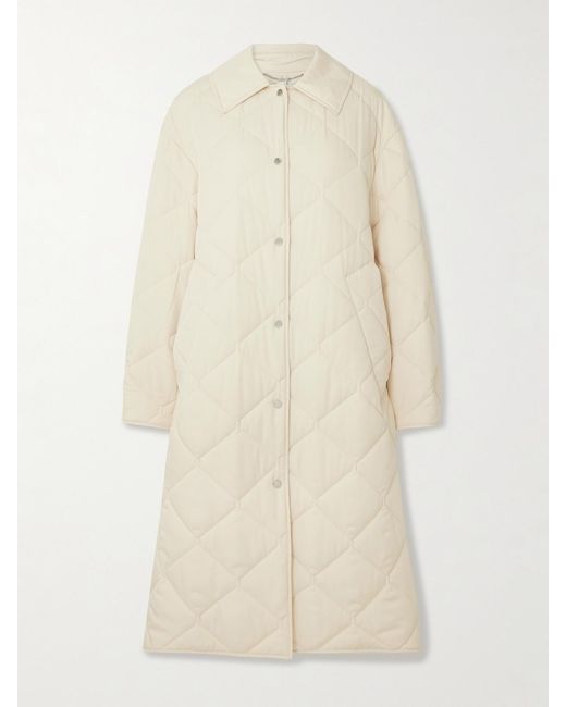 Joseph Natural Penny Quilted Shell Coat