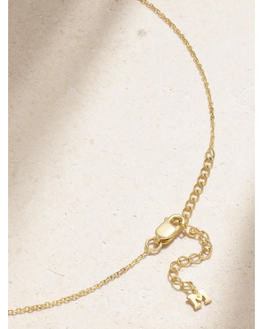 Mateo Natural Eye Of Protection 14-Karat, Enamel And Diamond Necklace
