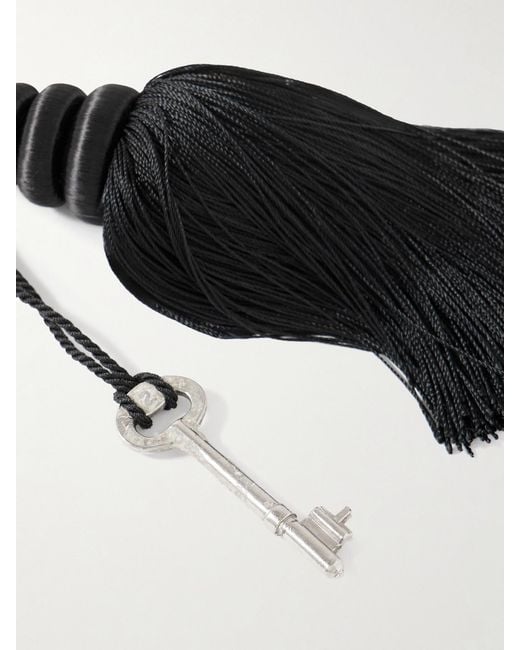 Sophie Buhai White Tasseled Satin And Bag Charm