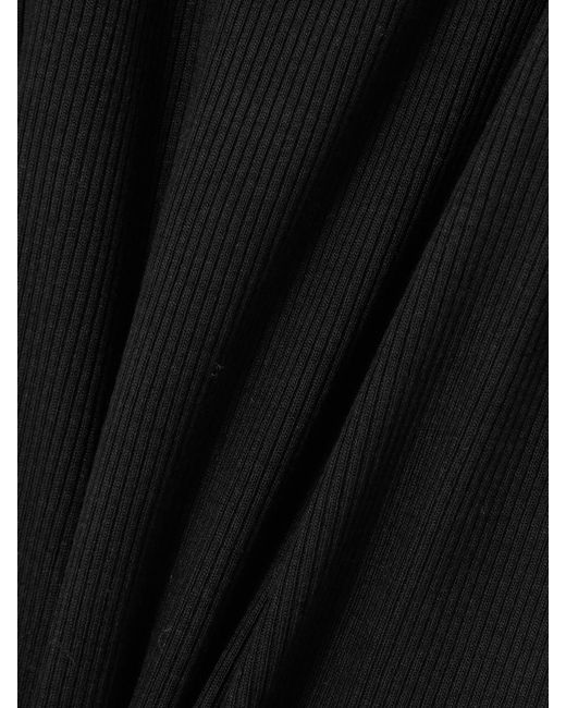 CDLP Black Ribbed Tencel Lyocell-Blend Jersey Tank