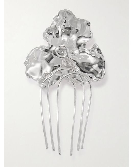 Completedworks White Versilberter Haarkamm