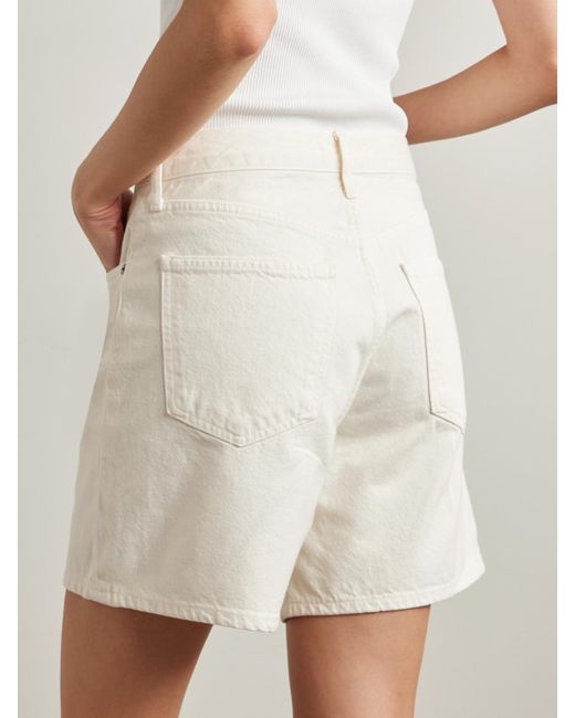 Agolde Natural Dame Denim Shorts