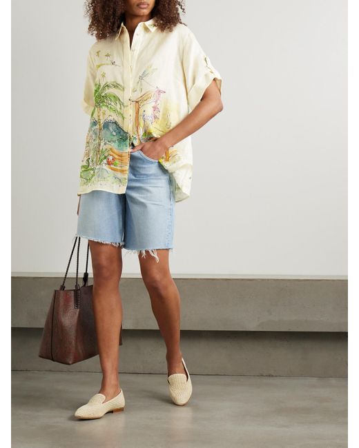 Chemise En Gaze De Lin Imprimée X Anouk Colantoni ALÉMAIS en coloris Natural