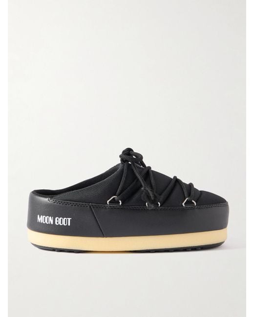 Moon Boot Blue Evx Slip-Ons Aus Shell