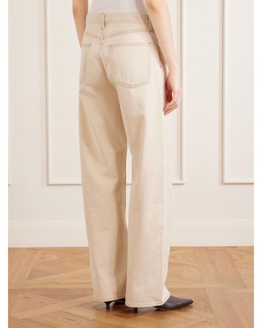 Agolde Natural Arc Mid-Waist Wide-Leg Jeans