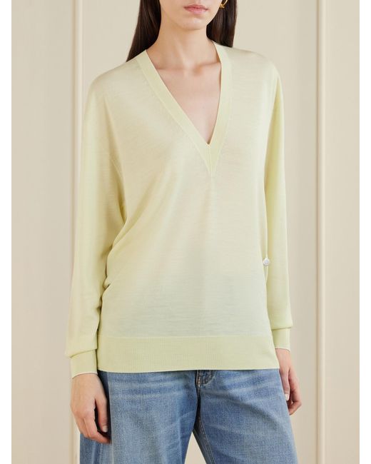 Stella McCartney Yellow Virgin Wool Sweater