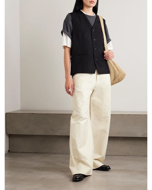 Ssstein Natural High-Rise Wide-Leg Jeans