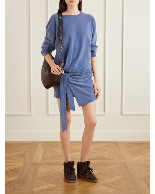 Isabel Marant Brown Bobby Suede Wedge Sneakers