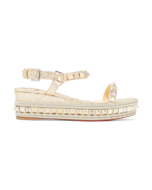 christian louboutin so spike leather sandals