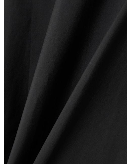 St. Agni Black Paneled Cotton-Blend Maxi Skirt