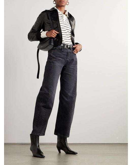 B Sides Blue Slim Lasso Wide-Leg Jeans