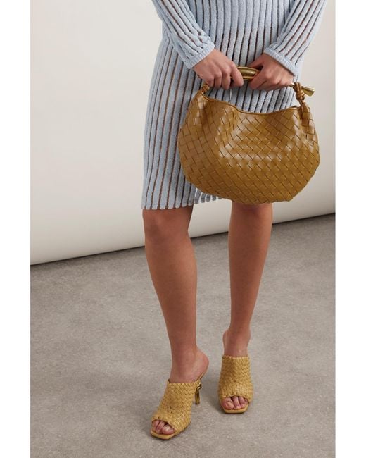 Bottega Veneta Natural Sardine Small Intrecciato Leather Tote