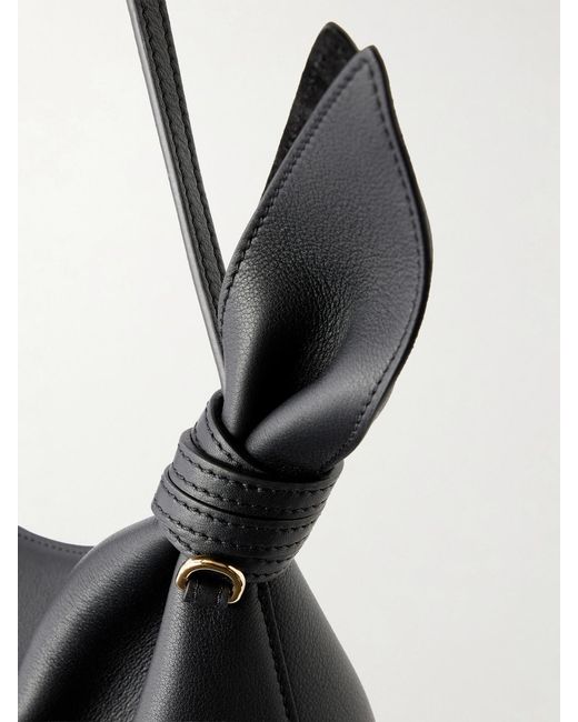 Loewe Black Scarf Medium Knotted Leather Shoulder Bag