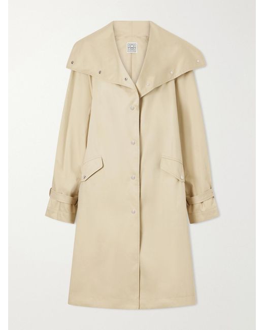 Totême Natural Oversized Cotton Trench Coat