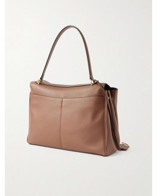 Balenciaga Brown Rodeo Medium Leather Shoulder Bag