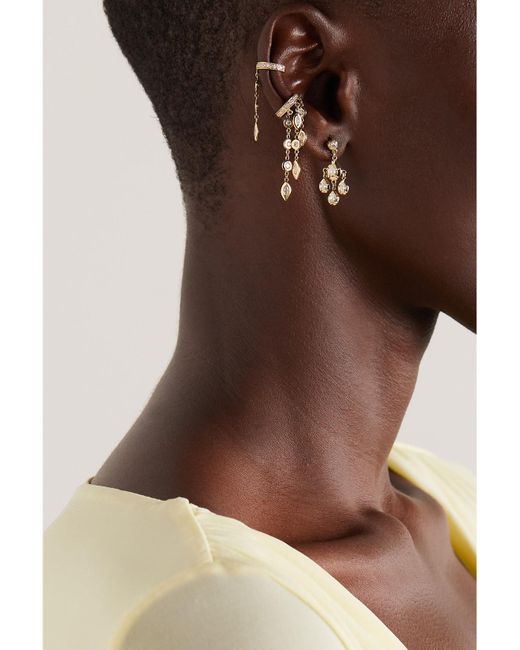 Jacquie Aiche Natural Sophia 14-Karat Diamond Earring