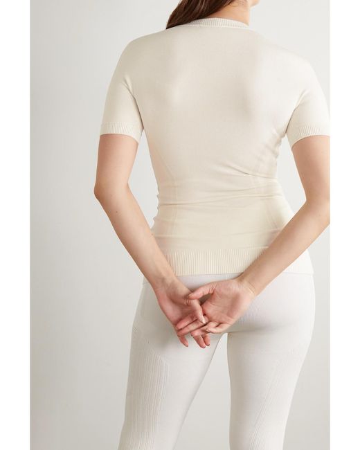 AZ FACTORY Natural Mybody Stretch-Knit Top