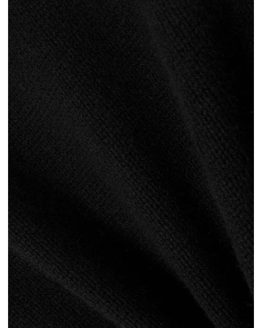 Loulou de Saison Black Aidar Merino Wool And Cashmere-Blend Cardigan