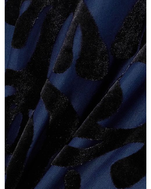 Sea Blue Alis Oberteil Aus Devoré-Samt