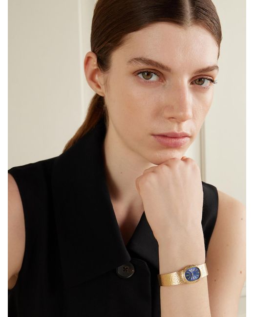 Stephanie Windsor Blue Patek Philippe Vintage 1970S Ellipse Hand-Wound 20Mm 18-Karat Watch, Ref. No. 4111/1 (Fits Up To 6.25' Wrist)