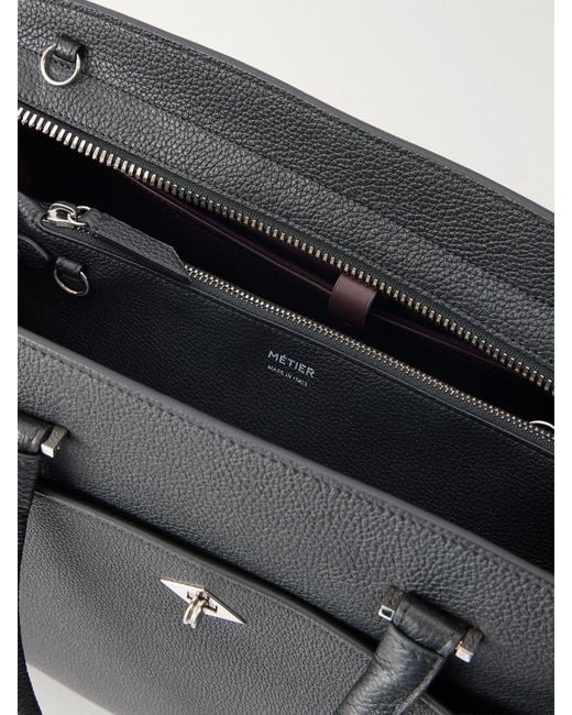 Metier Black Private Eye Textured-Leather Shoulder Bag