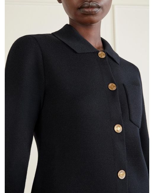 Saint Laurent Blue Wool Statement Jacket