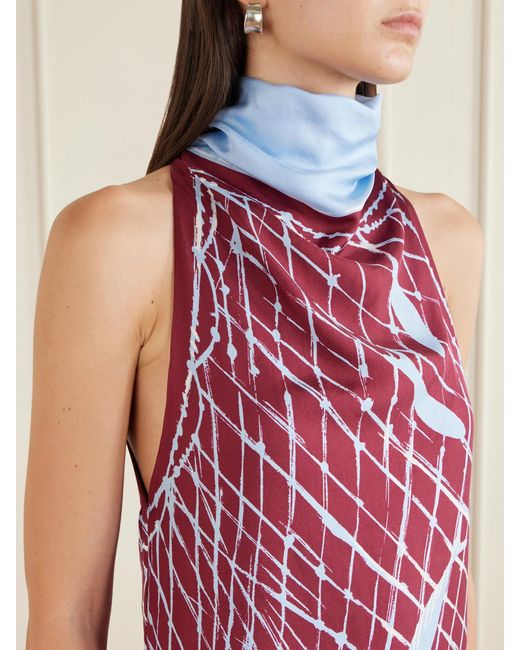 Altuzarra White Moonlight Printed Silk Maxi Dress
