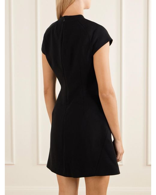 Theory Black Crepe Mini Dress