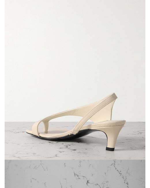 Totême  Natural Sandalen Aus Leder