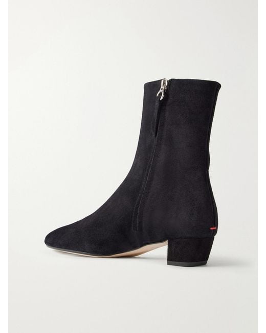Aeyde Black Yasmin 35 Leather Ankle Boots