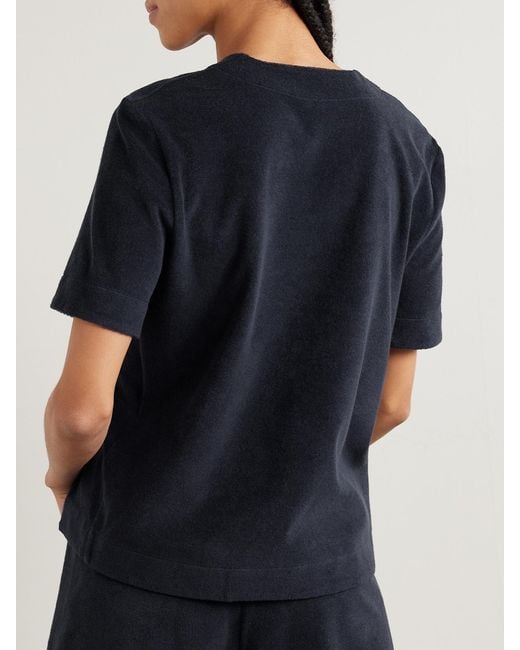 Eres Blue Paresse Cotton-Terry Top
