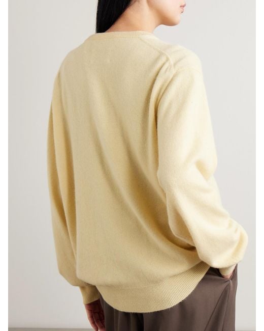 Ssstein Natural Brushed-Cashmere Sweater