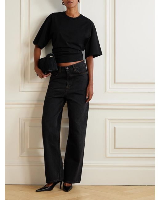 Wardrobe NYC Black Low-Rise Boyfriend Jeans