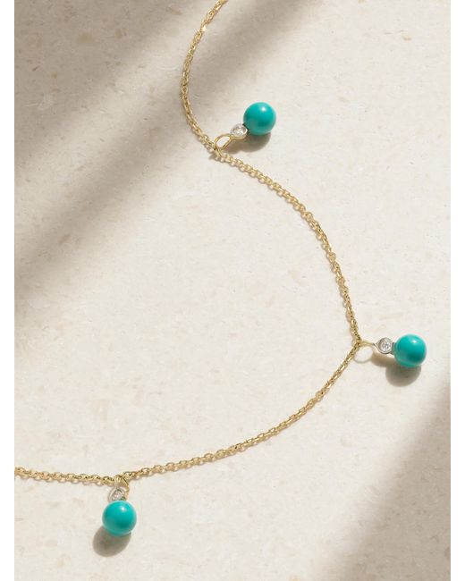 Mateo Natural 14-Karat, And Diamond Necklace