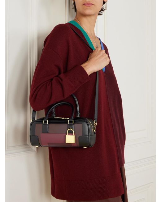 Loewe Multicolor Josef Albers Amazona 23 Schultertasche Aus Leder