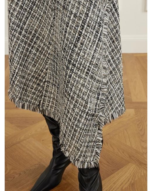 Proenza Schouler White Layne Tweed Midi Skirt