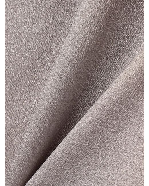 FFORME Gray Angee Asymmetric Metallic Cloqué Mimi Dress