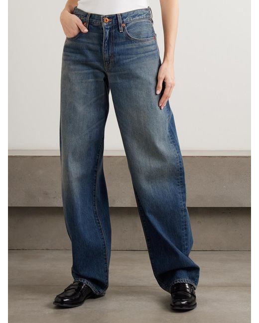 SLVRLAKE Denim Blue Tess Long Boyfriend Jeans