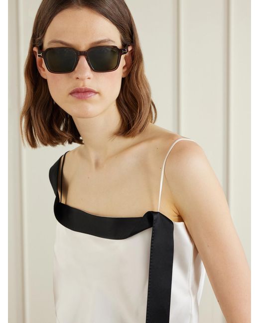 Tom Ford Green Ezra-02 Square-Frame Acetate Sunglasses